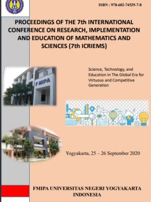 PROCEEDINGS OF THE 7 th INTERNATIONAL CONFERENCE ON RESEARCH, IMPLEMENTATION AND EDUCATION OF MATHEMATICS AND SCIENCES (7 th ICRIEMS)