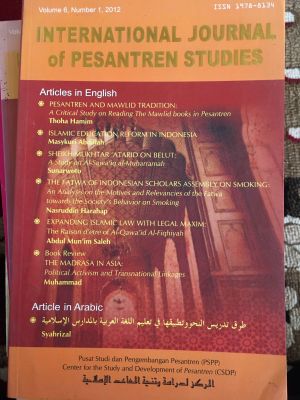 International Journal of Pesantren Studies (Vol 6 No 1 2012)