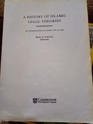 A History of Islamic Legal Theories